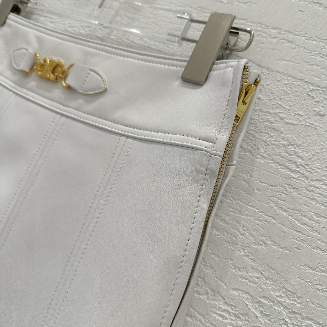 “High-End Single-Quality Celi*e 25 Early Autumn Skirt for Women – Sheep Skin Import” - 图片 3