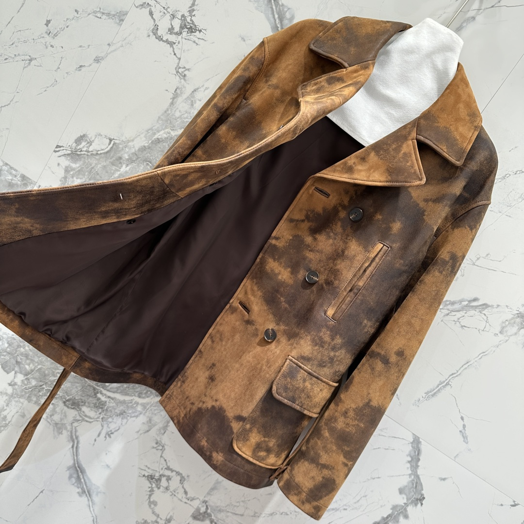 “First-Class Women’s Brown Suit Jacket with Exclusive Custom-Made Design | New Autumn Product | Miu Brand” - 图片 7