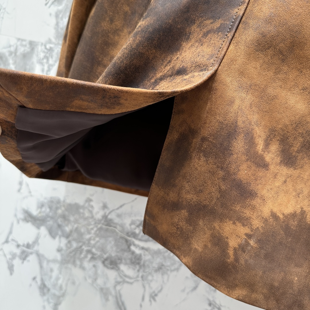 “Original Tweedy Girl Lambskin Jacket with Retro-Colored Design | Miu Morning Autumn Product” - 图片 7