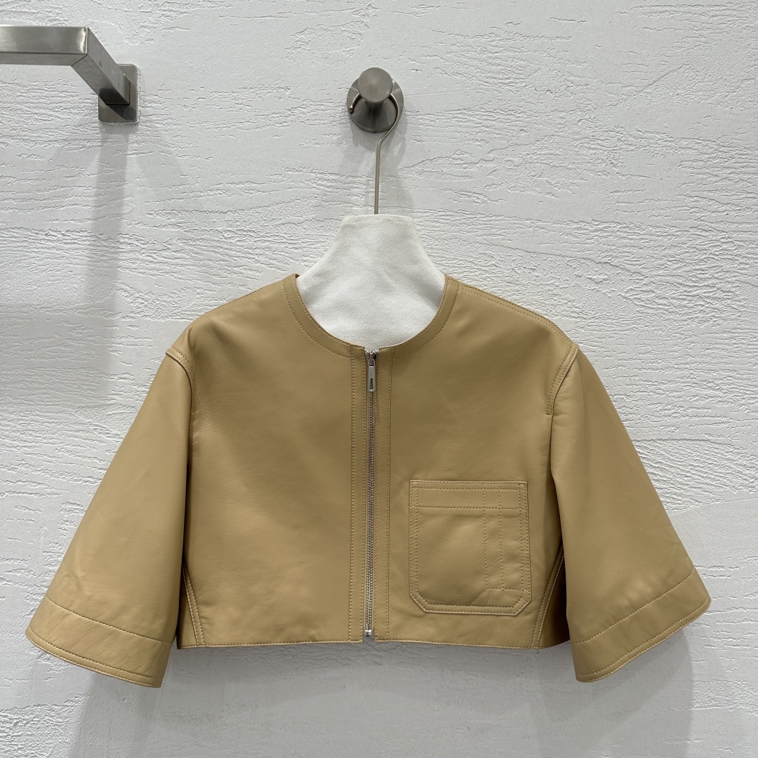 Title: High-Quality Retro Lamb Cortex Jacket Description: Exclusive Hermès25 jacket, handmade from New Zealand sheepskin. Retro style, dust-proof, in one-size-fits-all. - 图片 1