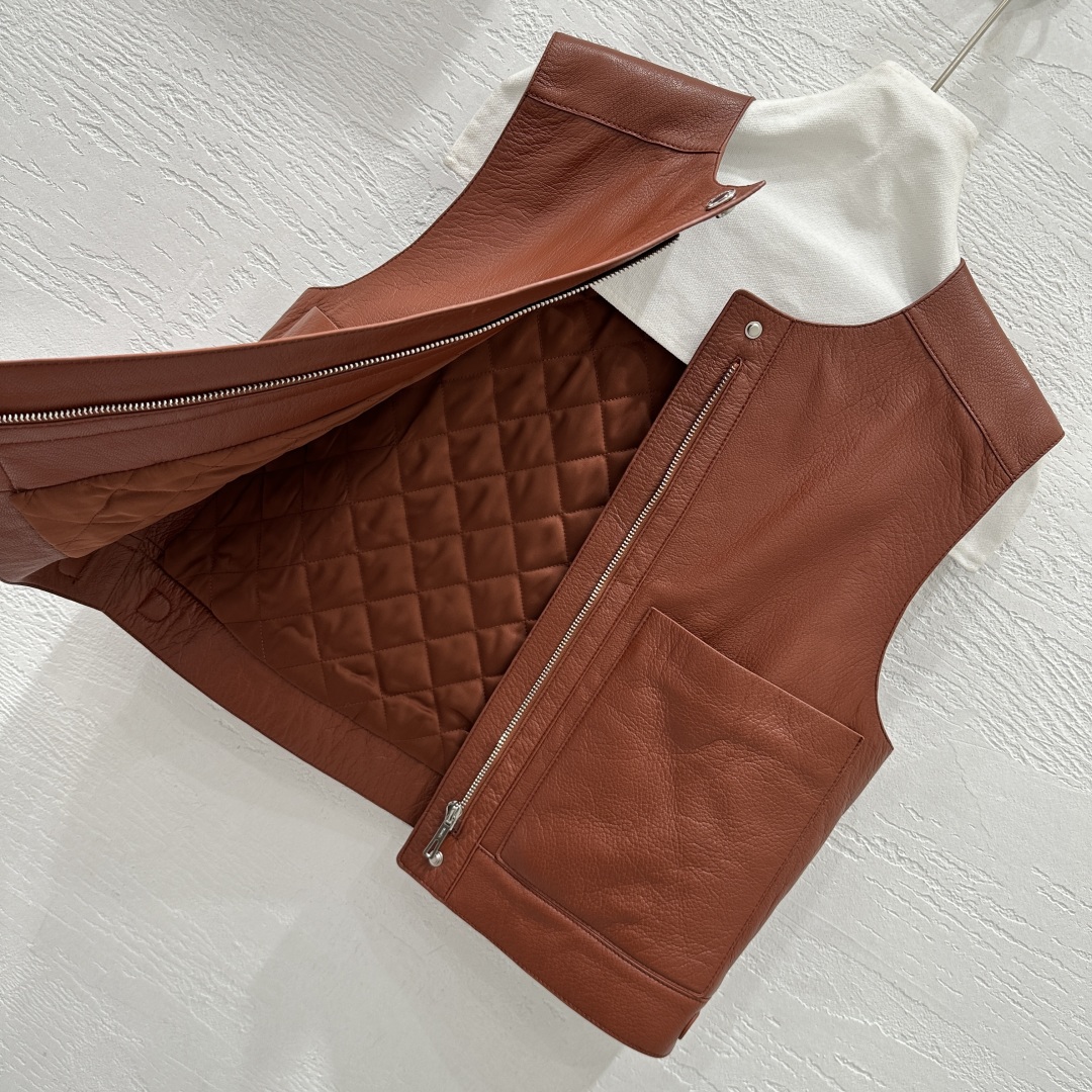 High-End He*mè *25 New Autumn Winter Coat with Customized Tweeds and Imported Lamb Skin - 图片 8
