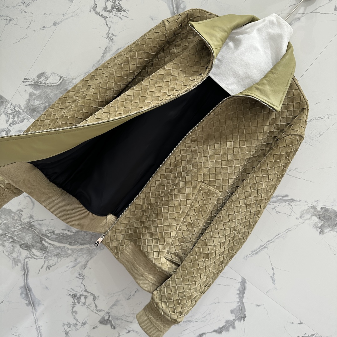 Bottega Veneta Suede Leather Jacket, Hand-Woven, Fall 2025 Collection, Unisex 8 cmp i1754546007247 599 0 6