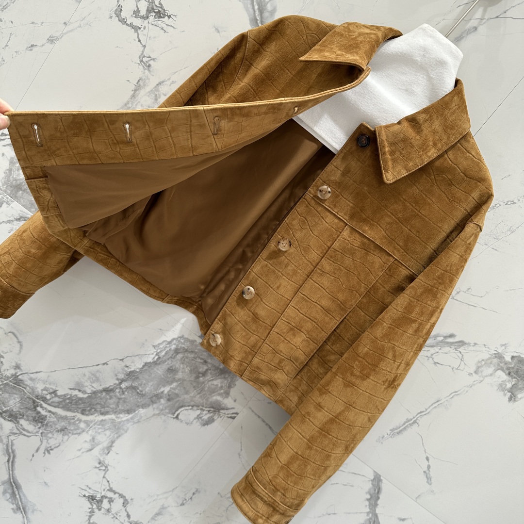 High-quality Original Squirty Girl velvet jacket, alligator-striped, classic H style, imported velvet, perfect for fashionable closets. - 图片 8