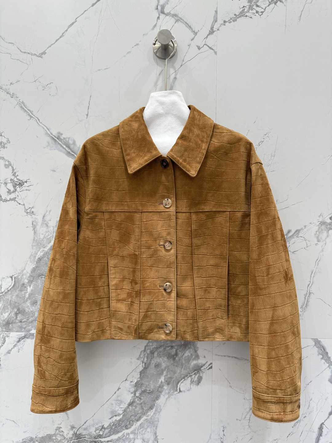 High-quality Original Squirty Girl velvet jacket, alligator-striped, classic H style, imported velvet, perfect for fashionable closets. - 图片 1