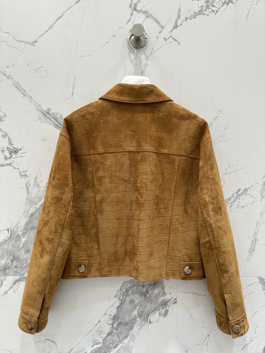 High-quality Original Squirty Girl velvet jacket, alligator-striped, classic H style, imported velvet, perfect for fashionable closets. - 图片 6