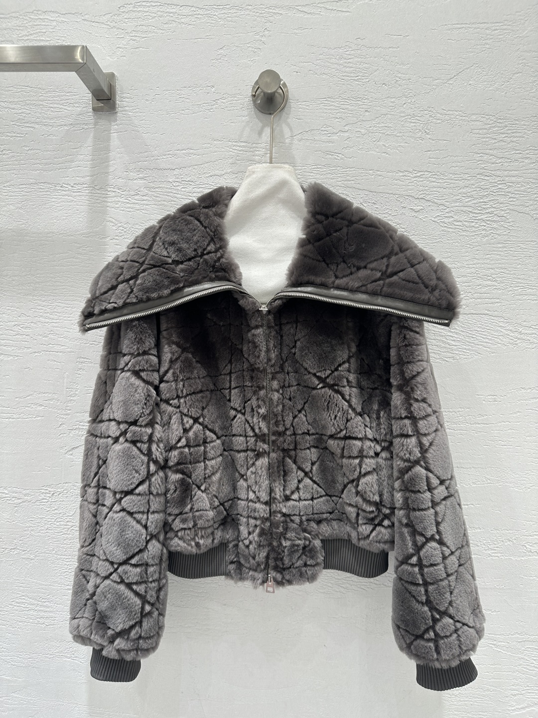 Dior Lamb Shearling Teddy Jacket - Oversized Collar, Diamond Quilted 1 cmp i1757579873179 429 0 0