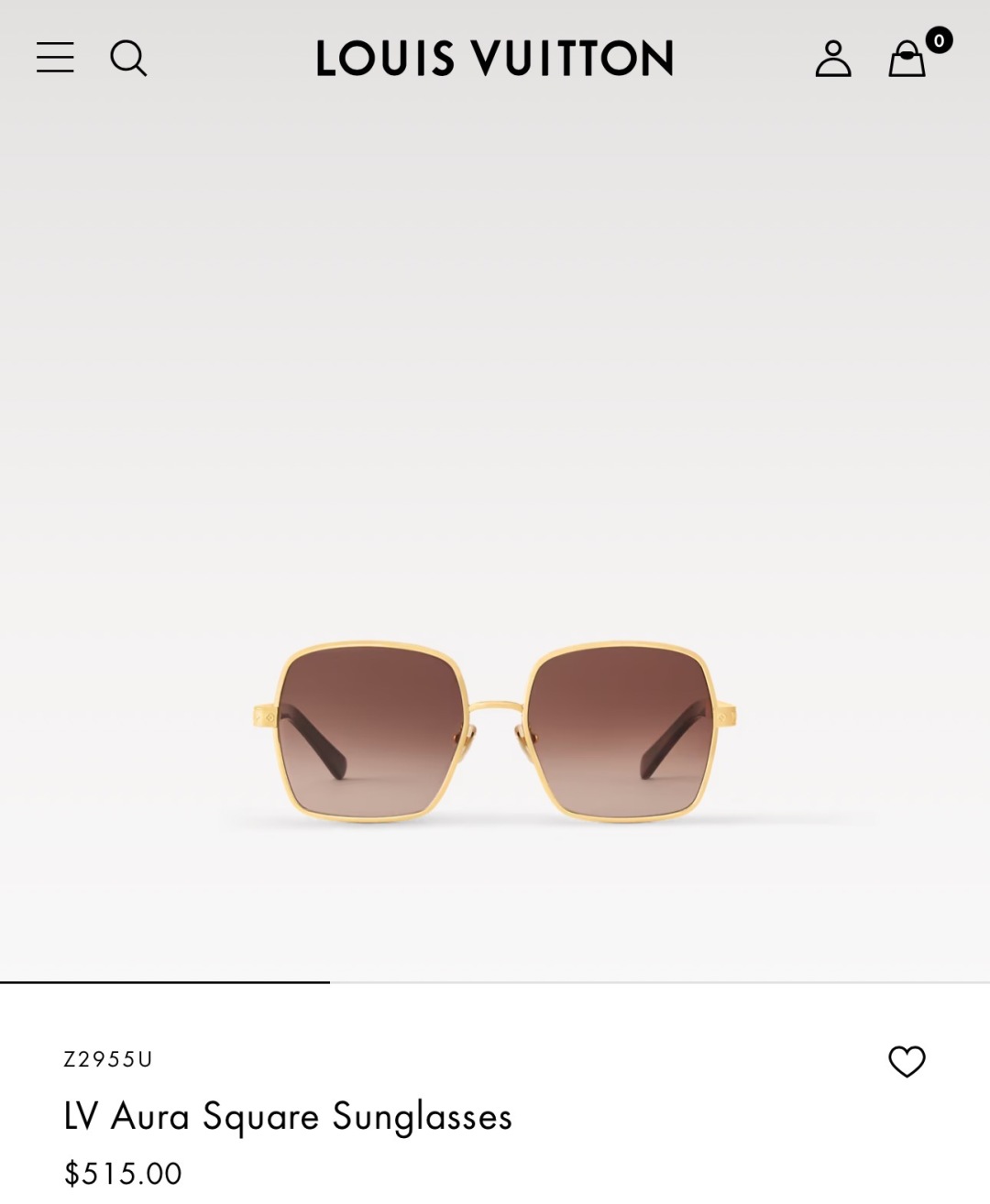  LOUIS VUITTO*
MODELZ2955U
SIZE56口19-145
