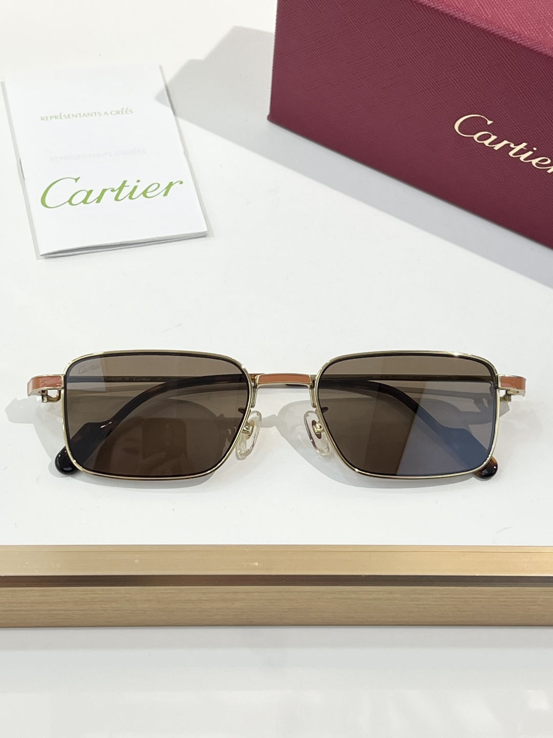 💯Cartier 钛 MODEL：CT0527OA SIZE: 55口17-140 