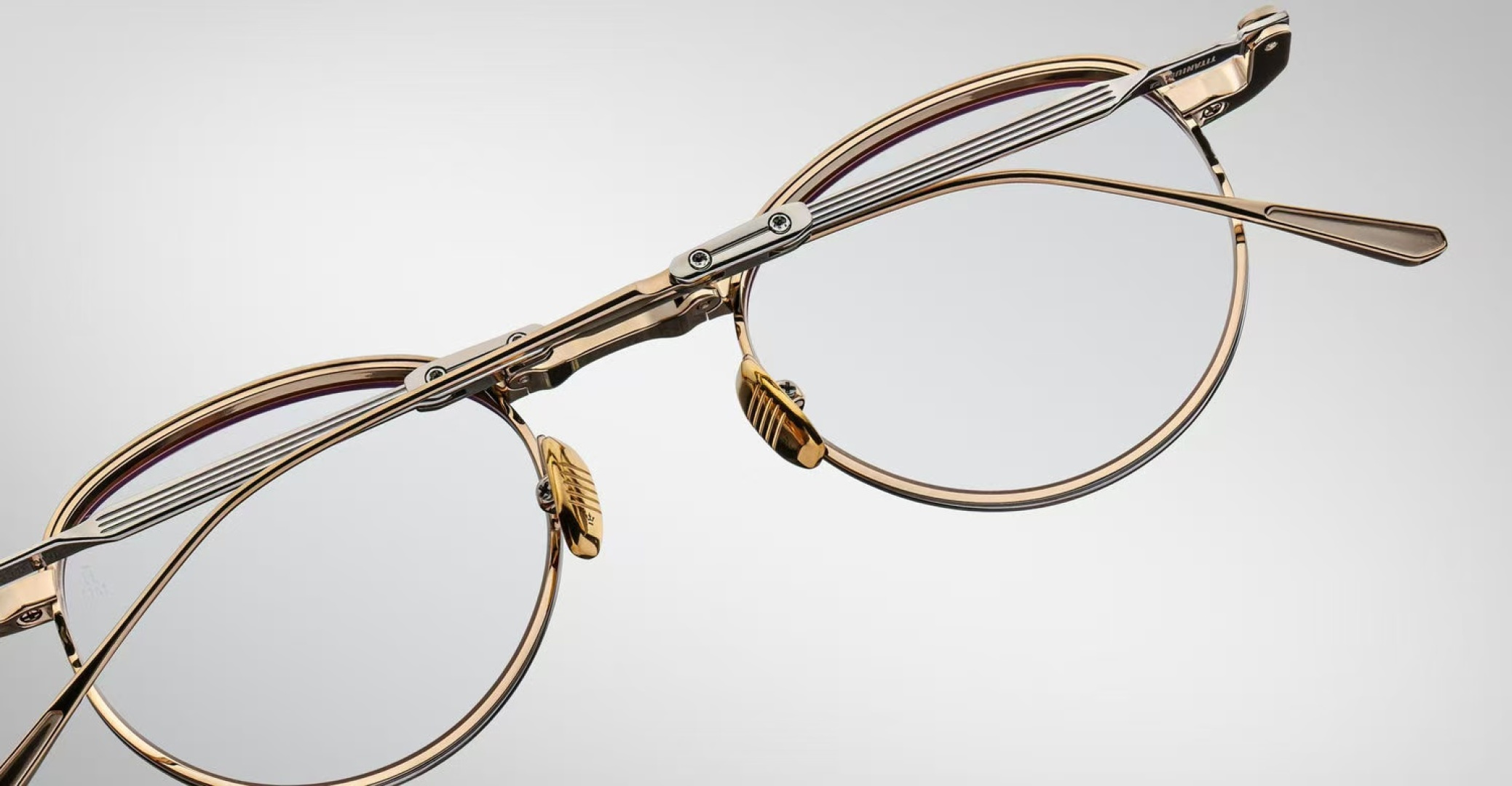 Jacques Marie Mage  -可折叠眼镜Folding glasses -定制一体式铰链 -全新药丸形斜面鼻