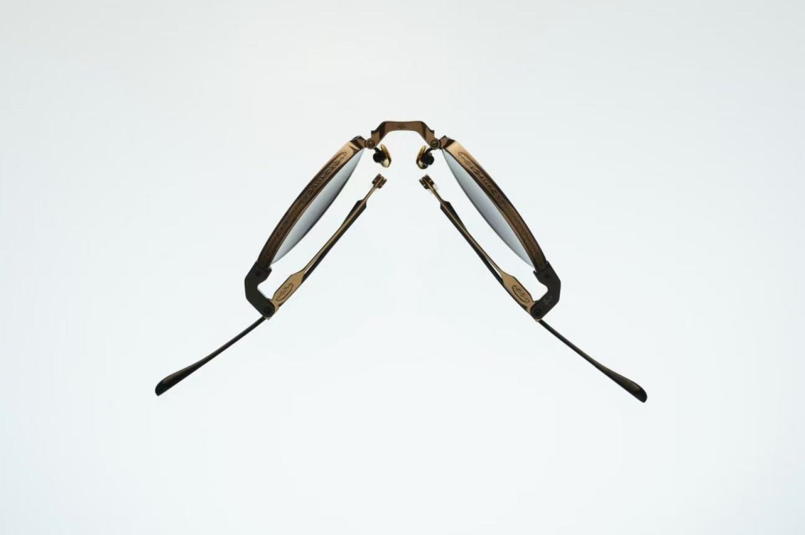 Jacques Marie Mage  -可折叠眼镜Folding glasses -定制一体式铰链 -全新药丸形斜面鼻