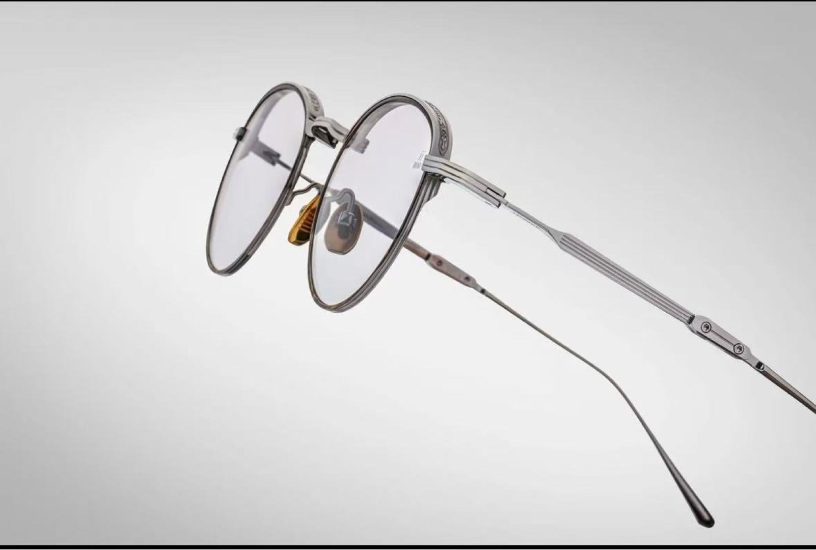 Jacques Marie Mage  -可折叠眼镜Folding glasses -定制一体式铰链 -全新药丸形斜面鼻