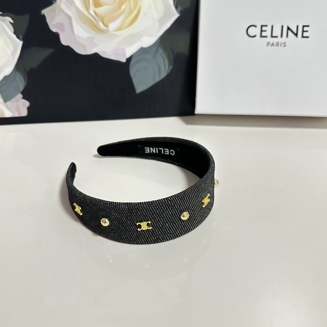 配专柜包装Celine（赛琳）最新高工发箍小仙女快入手特殊材质 不嘞头可盐可甜～