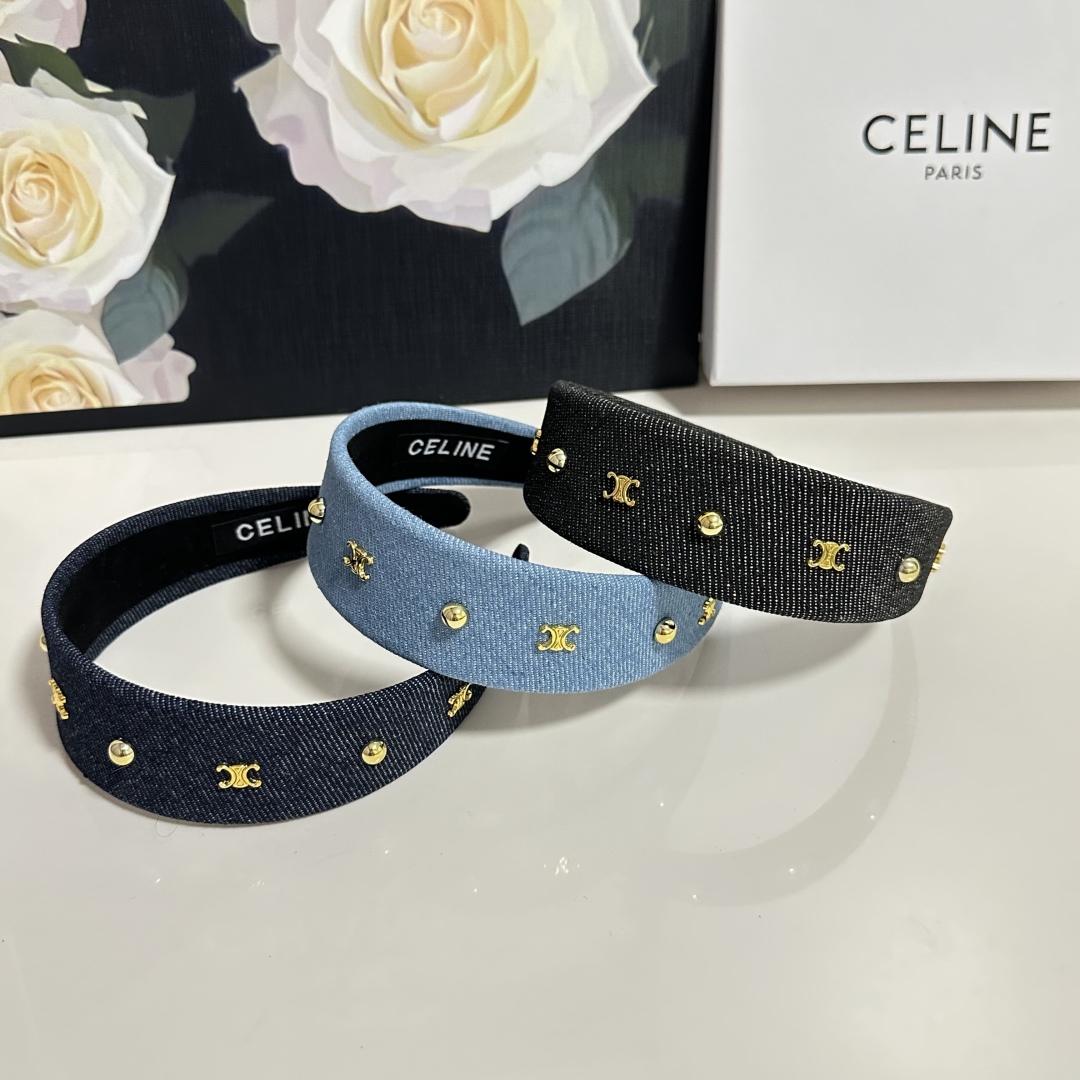 配专柜包装Celine（赛琳）最新高工发箍小仙女快入手特殊材质 不嘞头可盐可甜～