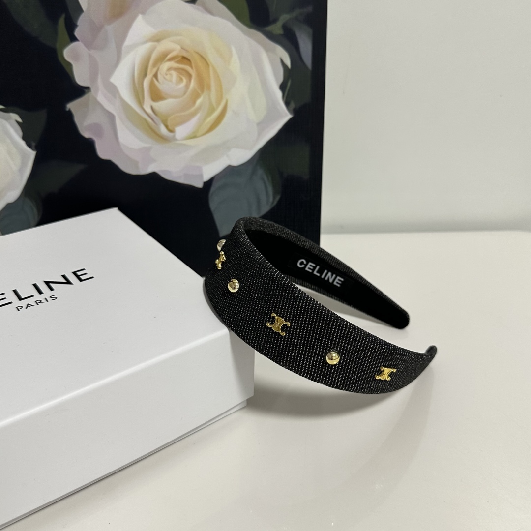 配专柜包装Celine（赛琳）最新高工发箍小仙女快入手特殊材质 不嘞头可盐可甜～