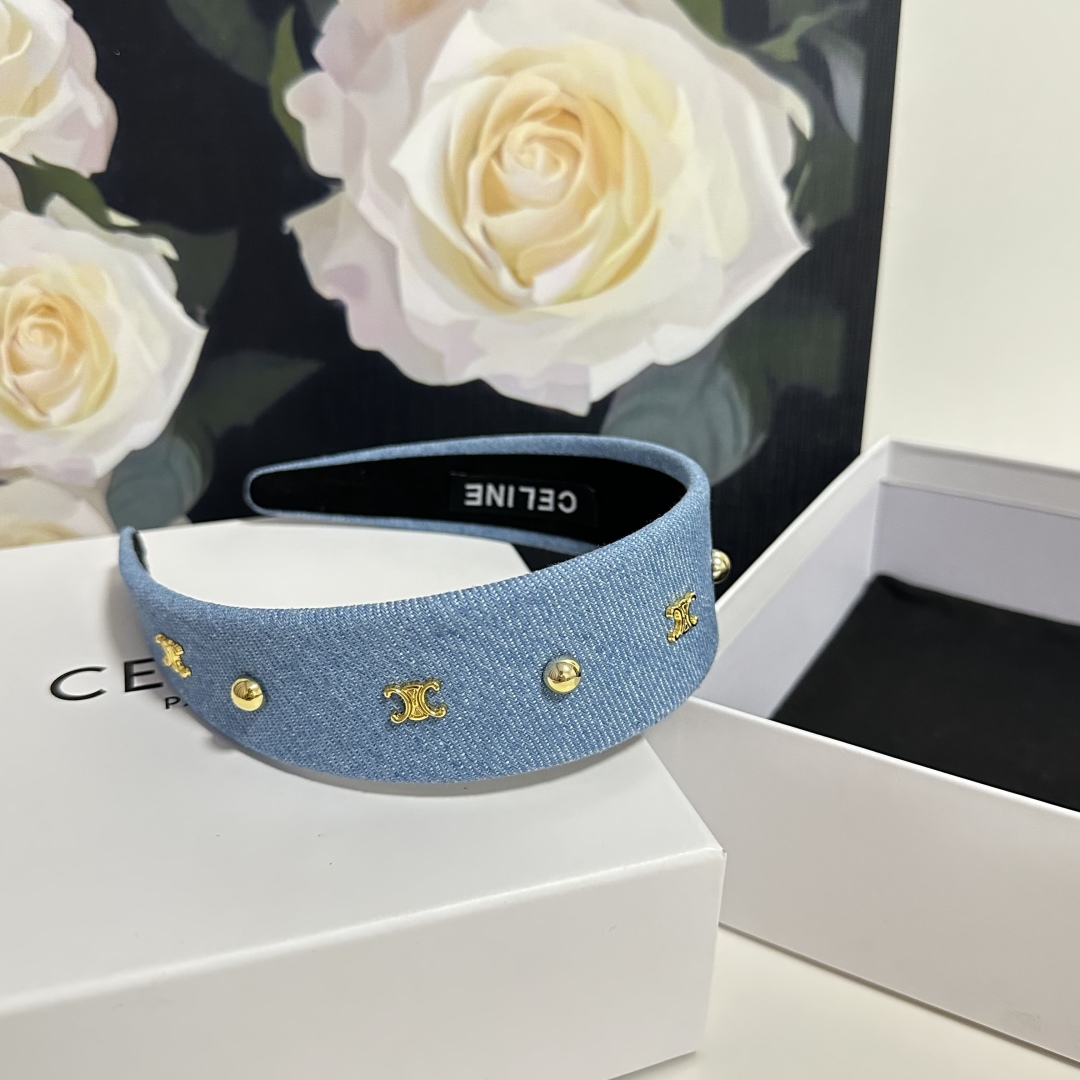 配专柜包装Celine（赛琳）最新高工发箍小仙女快入手特殊材质 不嘞头可盐可甜～