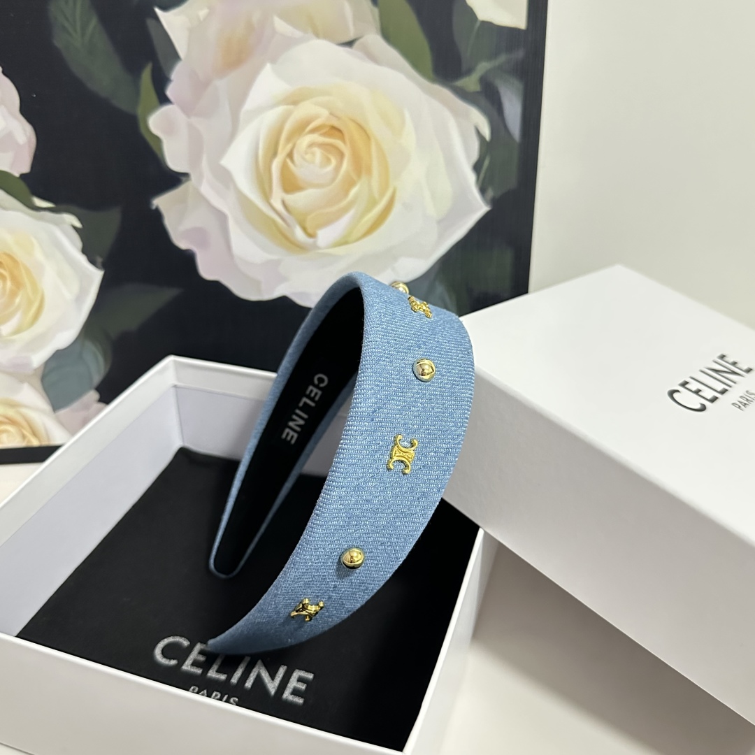 配专柜包装Celine（赛琳）最新高工发箍小仙女快入手特殊材质 不嘞头可盐可甜～