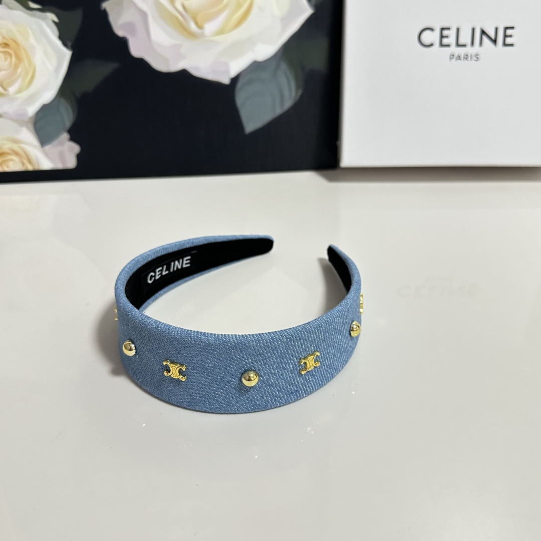 配专柜包装Celine（赛琳）最新高工发箍小仙女快入手特殊材质 不嘞头可盐可甜～