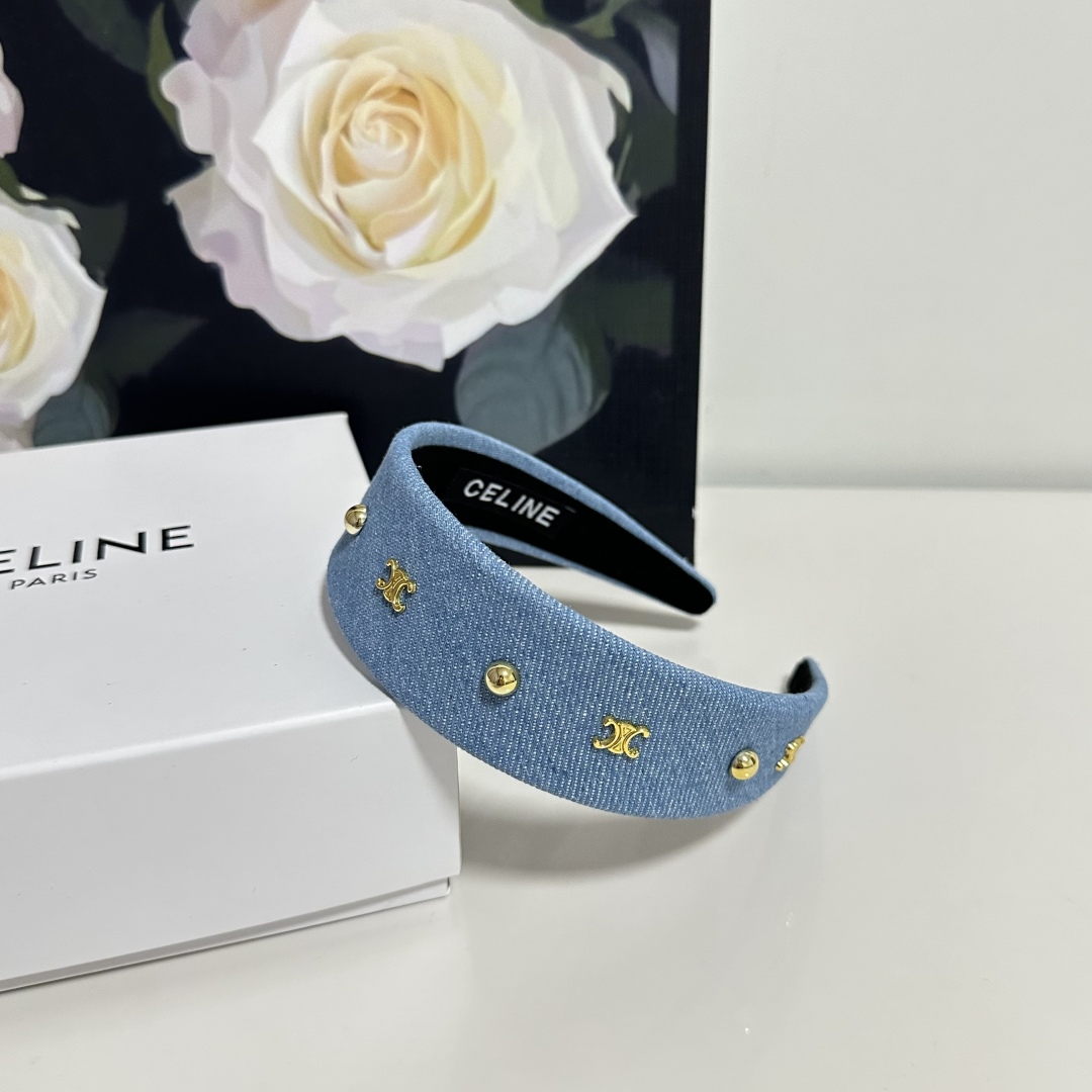 配专柜包装Celine（赛琳）最新高工发箍小仙女快入手特殊材质 不嘞头可盐可甜～