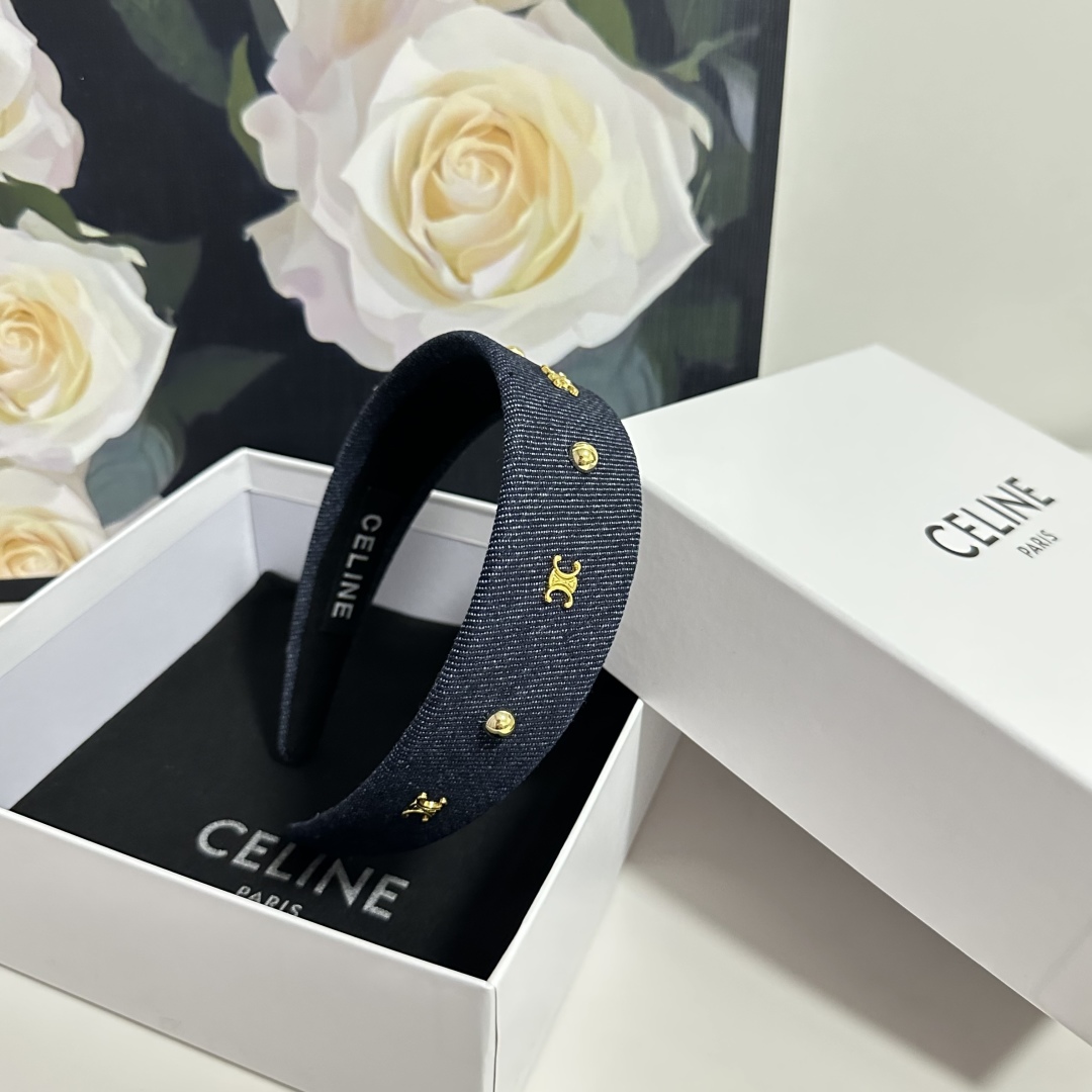 配专柜包装Celine（赛琳）最新高工发箍小仙女快入手特殊材质 不嘞头可盐可甜～