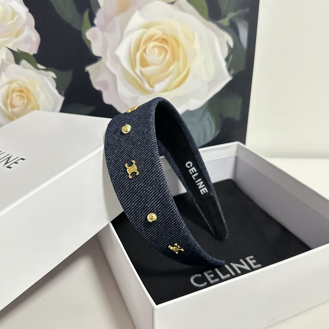 配专柜包装Celine（赛琳）最新高工发箍小仙女快入手特殊材质 不嘞头可盐可甜～