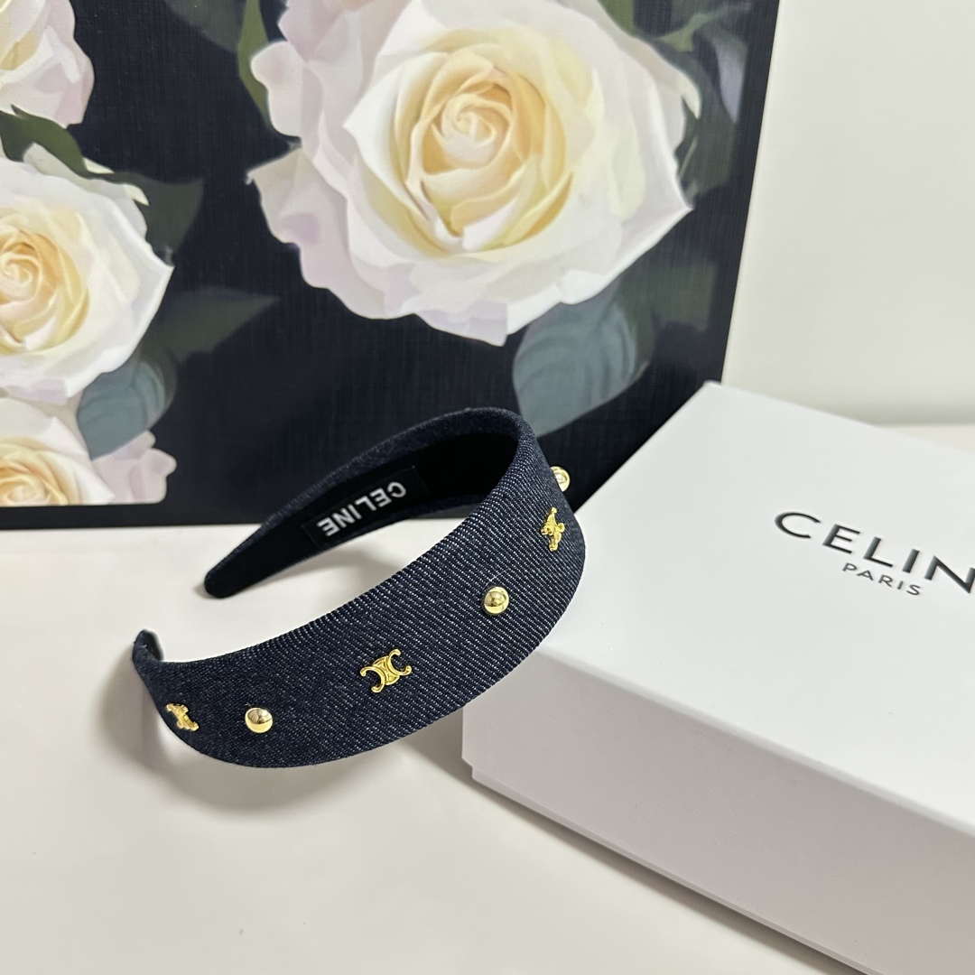 配专柜包装Celine（赛琳）最新高工发箍小仙女快入手特殊材质 不嘞头可盐可甜～