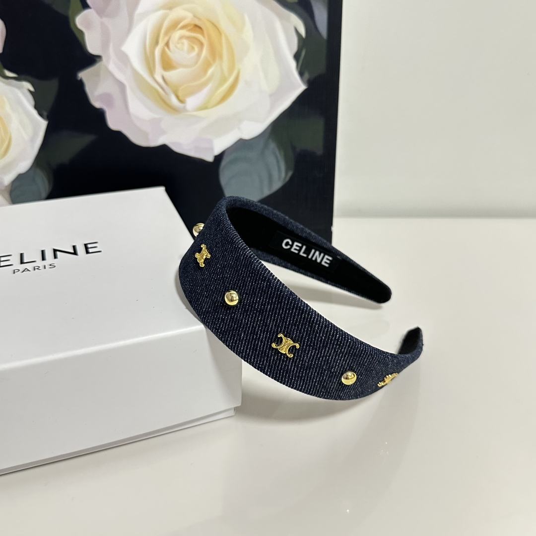 配专柜包装Celine（赛琳）最新高工发箍小仙女快入手特殊材质 不嘞头可盐可甜～
