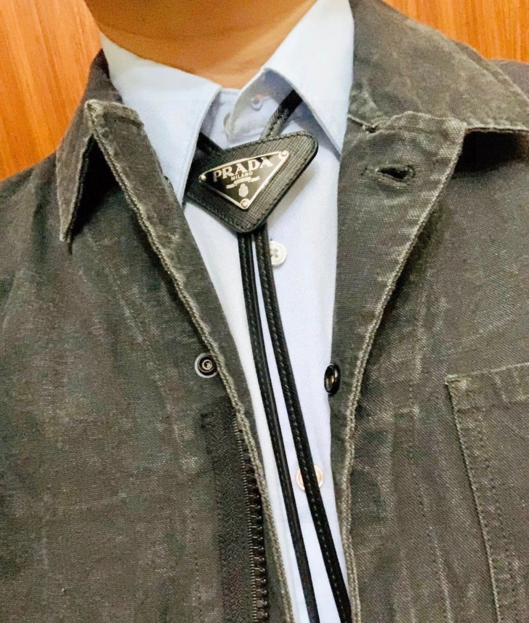 配全套包装PRADA（普拉达）爆款百搭P家领带 时髦精 人手必备的一条搭配神器