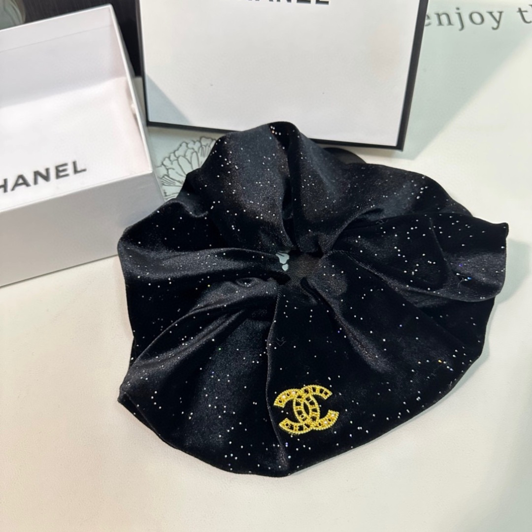 （单个）配全套包装Chanel（香奈儿）爆款小香风发圈，专柜款出货一看就特别高档 超级百搭 必须自留