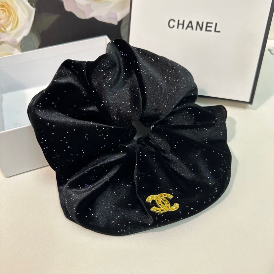 （单个）配全套包装Chanel（香奈儿）爆款小香风发圈，专柜款出货一看就特别高档 超级百搭 必须自留