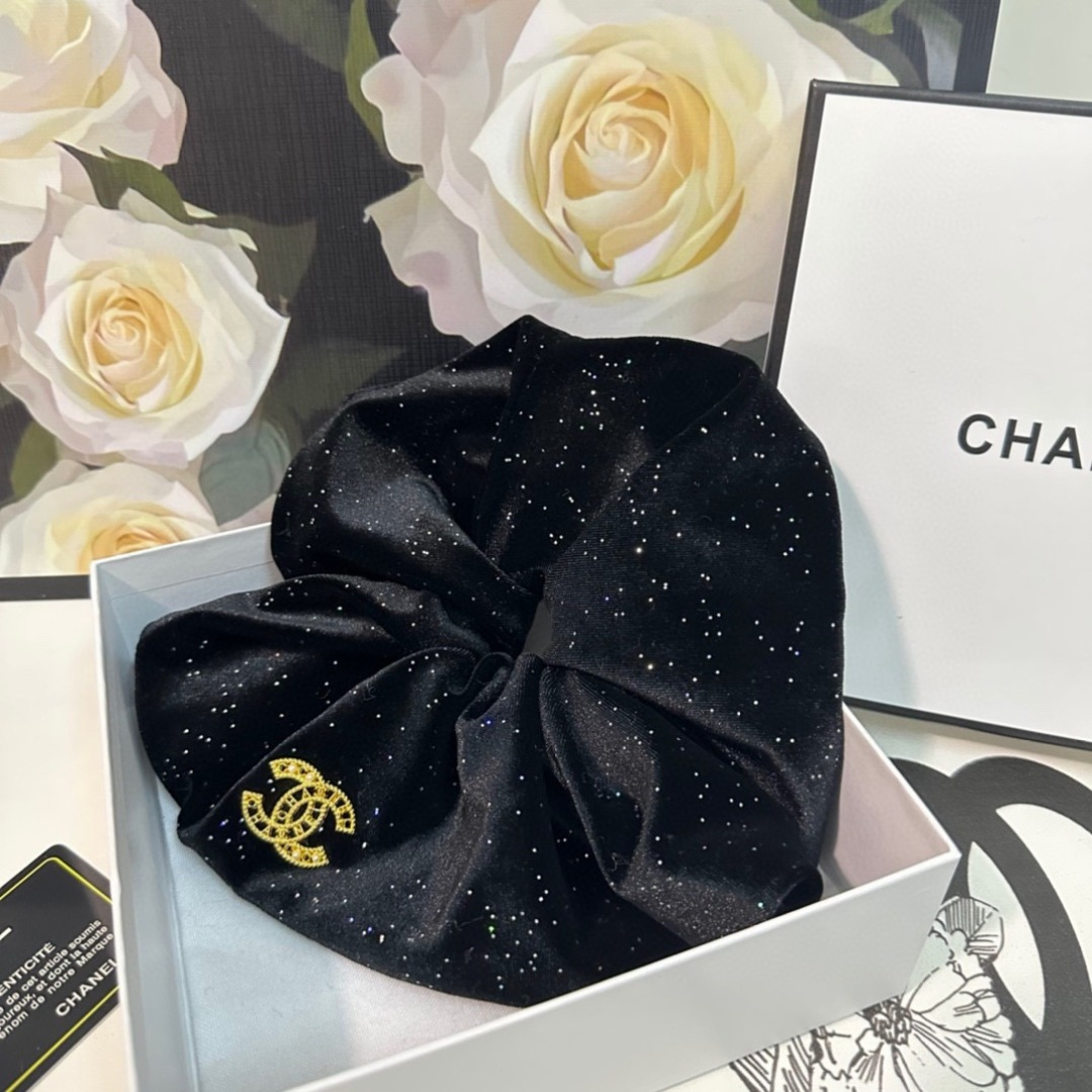 （单个）配全套包装Chanel（香奈儿）爆款小香风发圈，专柜款出货一看就特别高档 超级百搭 必须自留