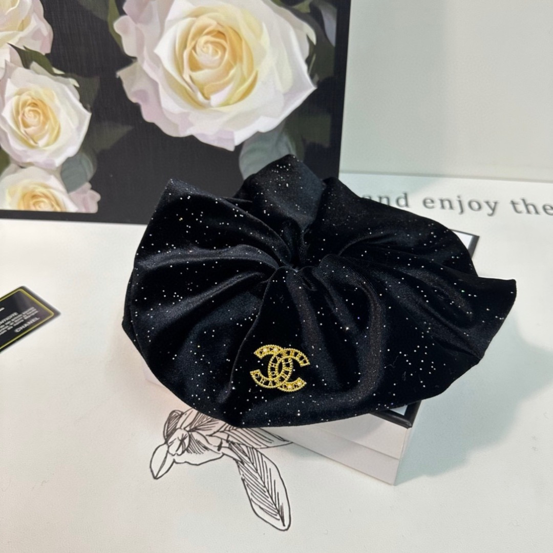 （单个）配全套包装Chanel（香奈儿）爆款小香风发圈，专柜款出货一看就特别高档 超级百搭 必须自留