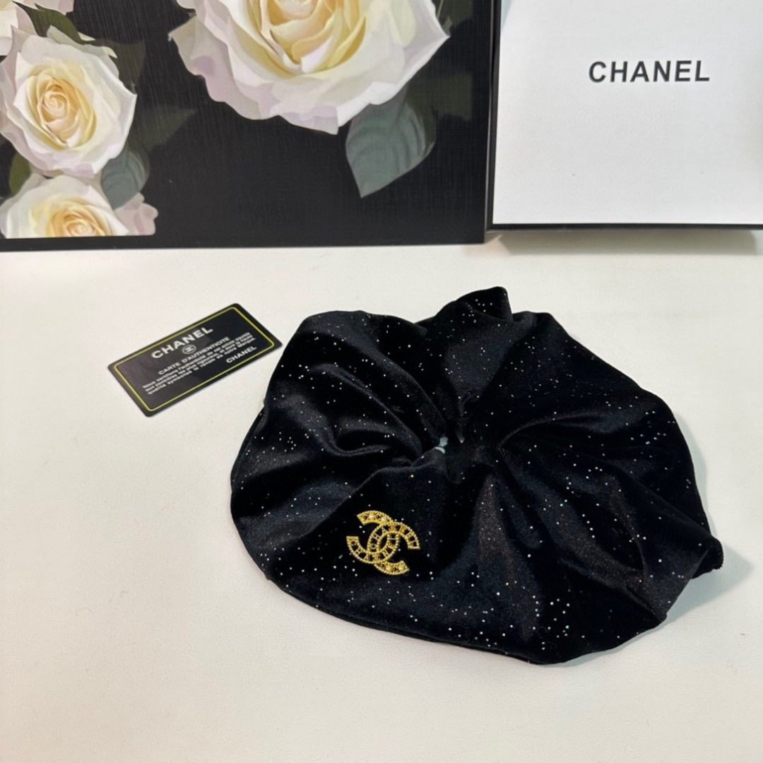 （单个）配全套包装Chanel（香奈儿）爆款小香风发圈，专柜款出货一看就特别高档 超级百搭 必须自留