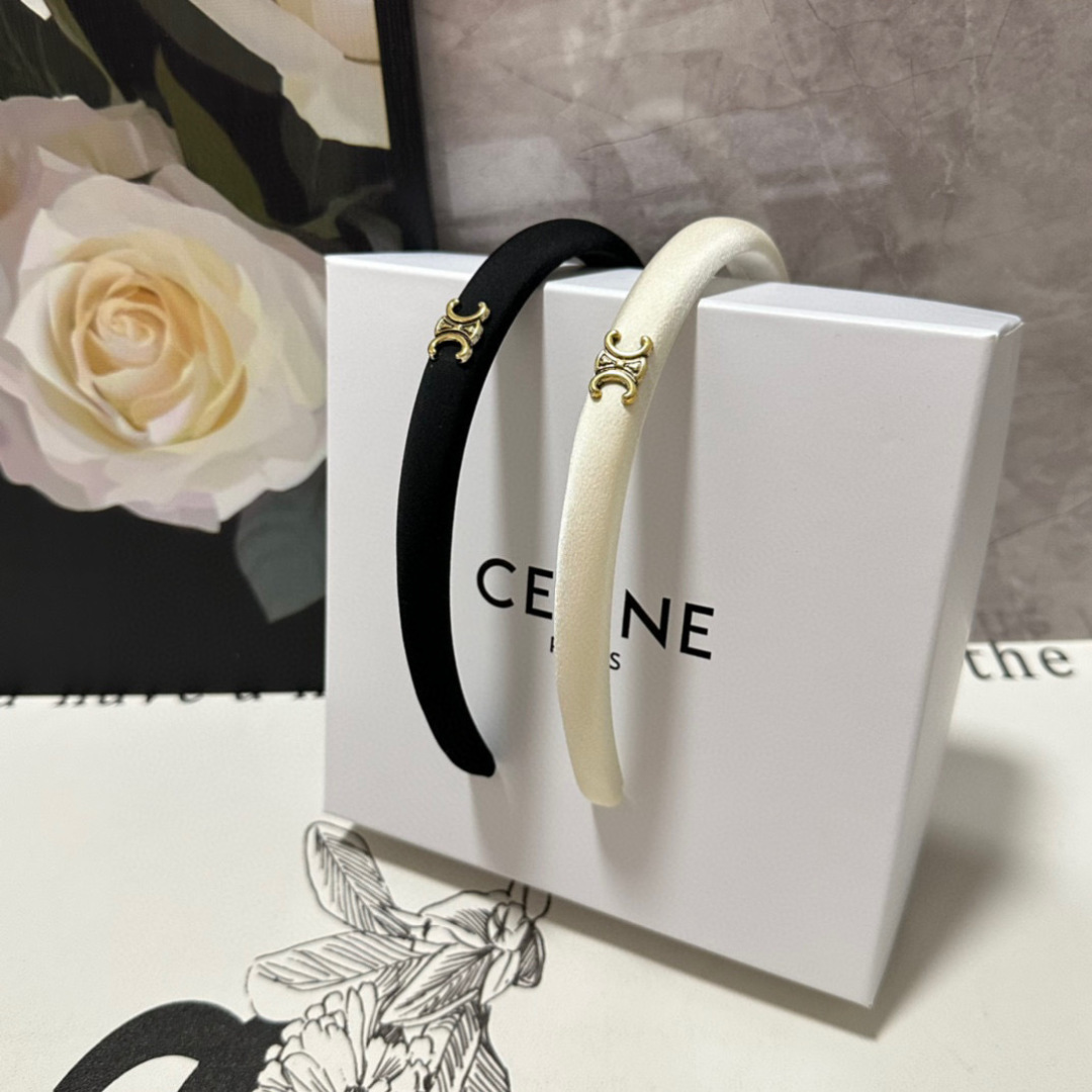 配专柜包装Celine（赛琳）最新高奢发箍小仙女入手特殊材质 不嘞头可盐可甜～