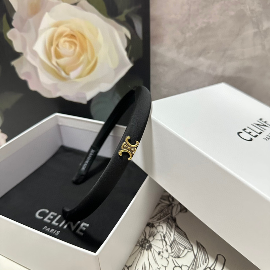 配专柜包装Celine（赛琳）最新高奢发箍小仙女入手特殊材质 不嘞头可盐可甜～
