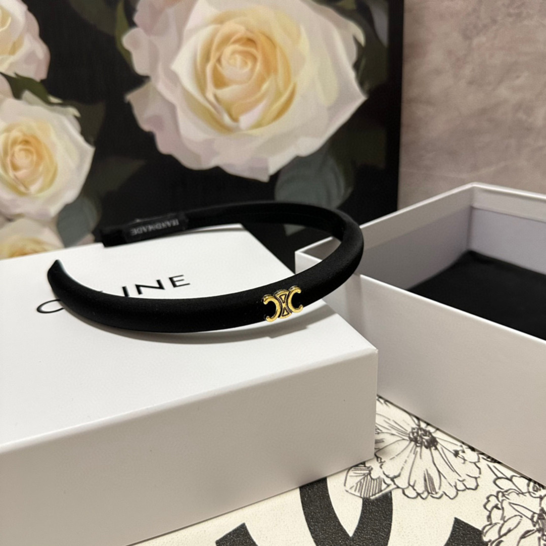 配专柜包装Celine（赛琳）最新高奢发箍小仙女入手特殊材质 不嘞头可盐可甜～