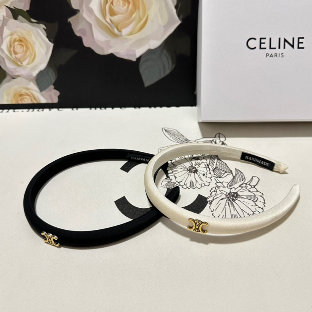 配专柜包装Celine（赛琳）最新高奢发箍小仙女入手特殊材质 不嘞头可盐可甜～