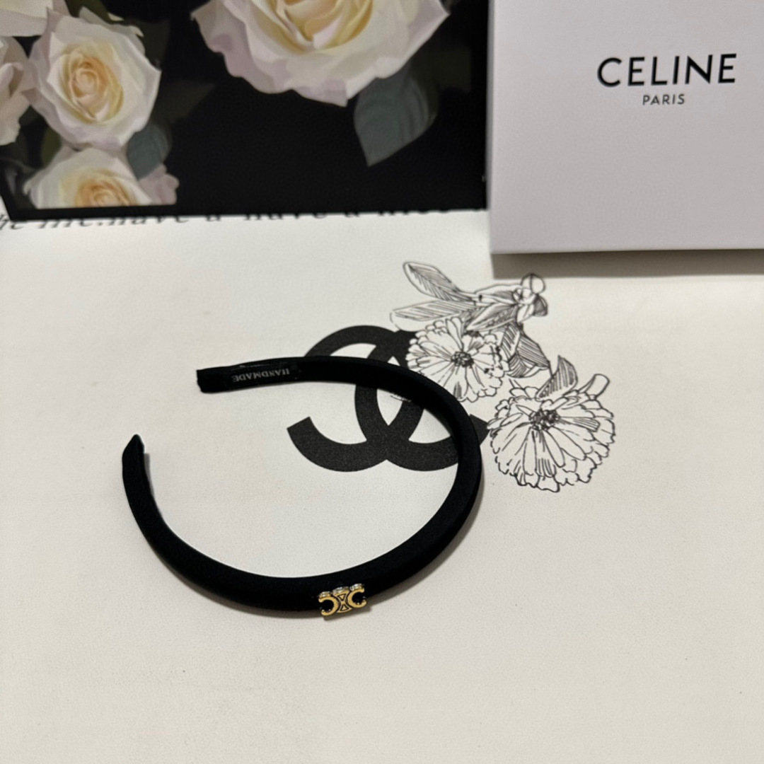 配专柜包装Celine（赛琳）最新高奢发箍小仙女入手特殊材质 不嘞头可盐可甜～