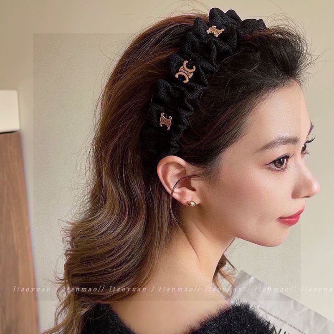 配专柜包装CELINE（赛琳）最新发箍小仙女快入手特殊材质 不嘞头可盐可甜～