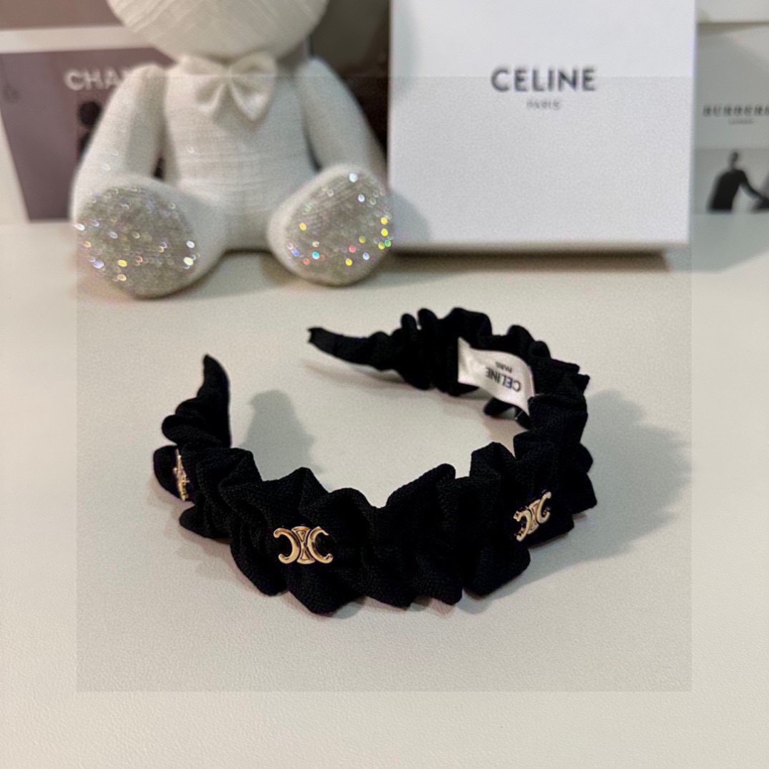 配专柜包装CELINE（赛琳）最新发箍小仙女快入手特殊材质 不嘞头可盐可甜～