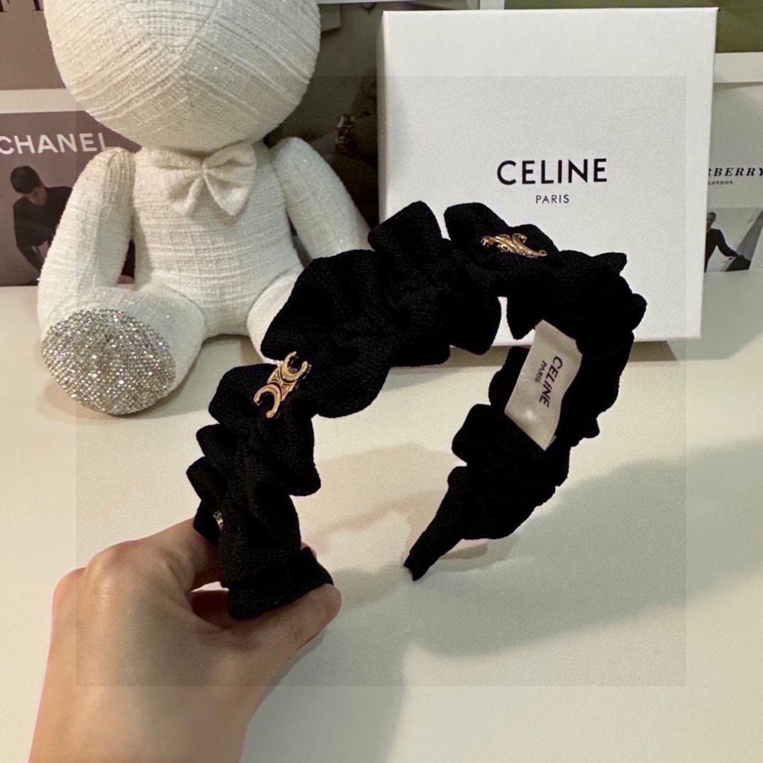 配专柜包装CELINE（赛琳）最新发箍小仙女快入手特殊材质 不嘞头可盐可甜～