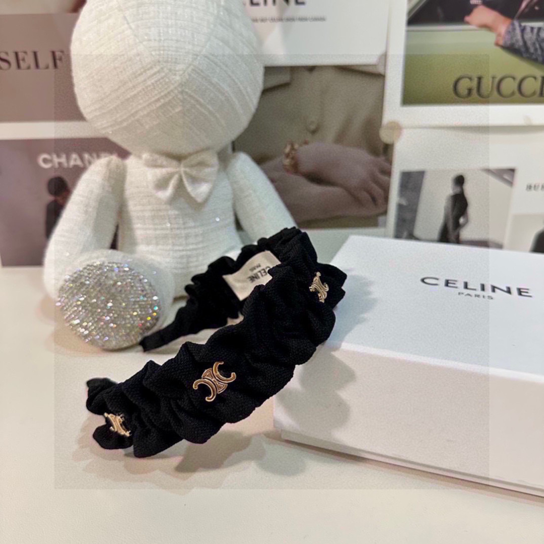 配专柜包装CELINE（赛琳）最新发箍小仙女快入手特殊材质 不嘞头可盐可甜～