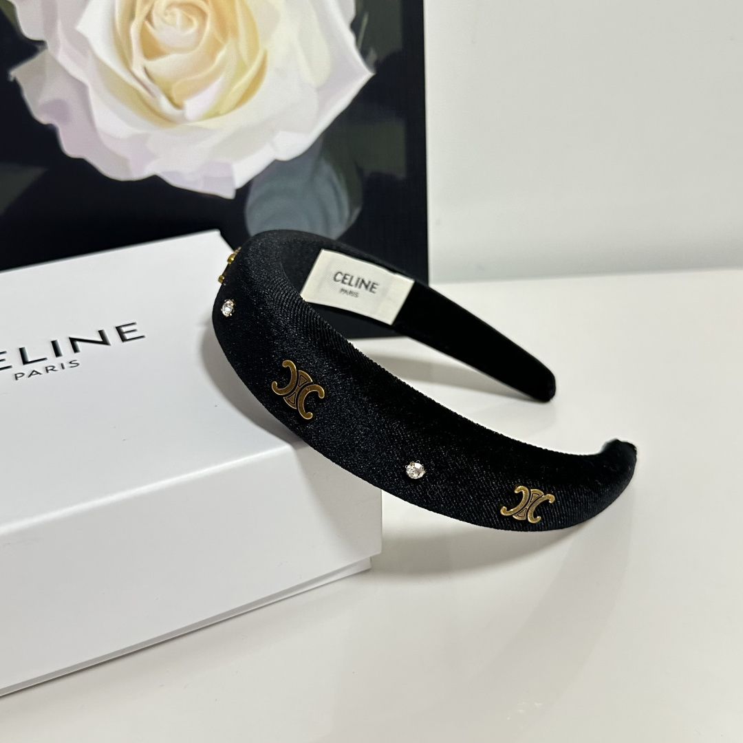 配专柜包装Celine（赛琳）最新发箍小仙女快入手特殊材质 不嘞头可盐可甜～