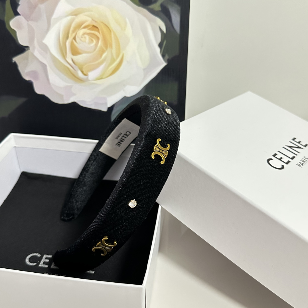 配专柜包装Celine（赛琳）最新发箍小仙女快入手特殊材质 不嘞头可盐可甜～