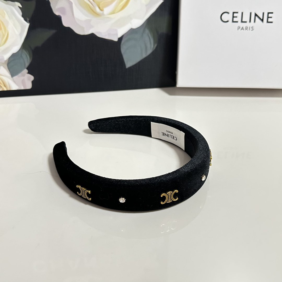 配专柜包装Celine（赛琳）最新发箍小仙女快入手特殊材质 不嘞头可盐可甜～