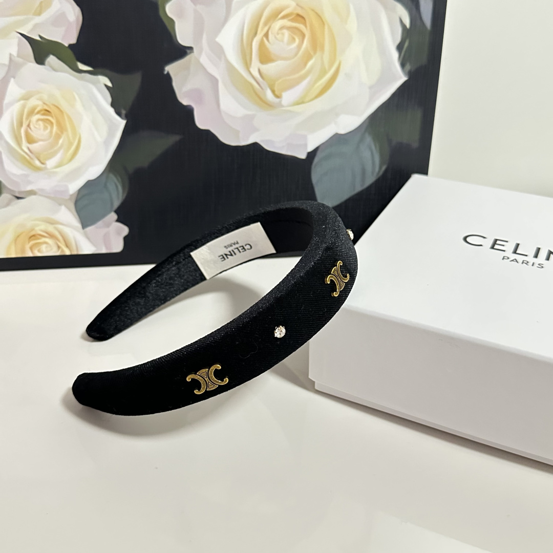 配专柜包装Celine（赛琳）最新发箍小仙女快入手特殊材质 不嘞头可盐可甜～