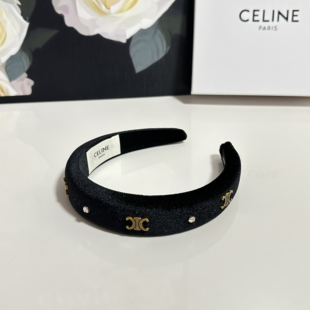 配专柜包装Celine（赛琳）最新发箍小仙女快入手特殊材质 不嘞头可盐可甜～