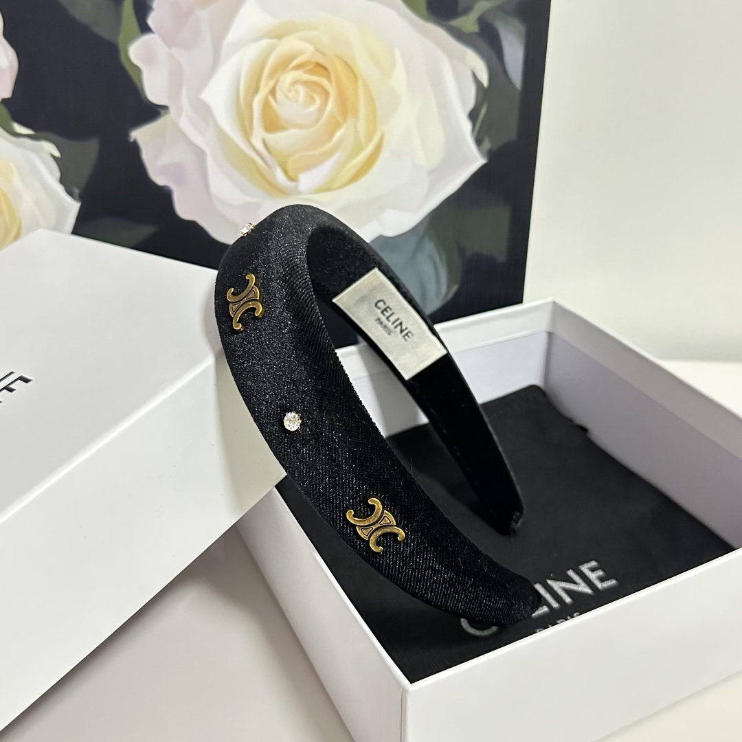 配专柜包装Celine（赛琳）最新发箍小仙女快入手特殊材质 不嘞头可盐可甜～