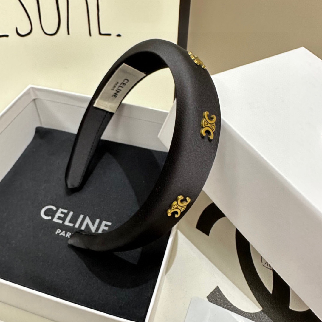 配专柜包装Celine（赛琳）最新发箍小仙女快入手特殊材质 不嘞头可盐可甜～
