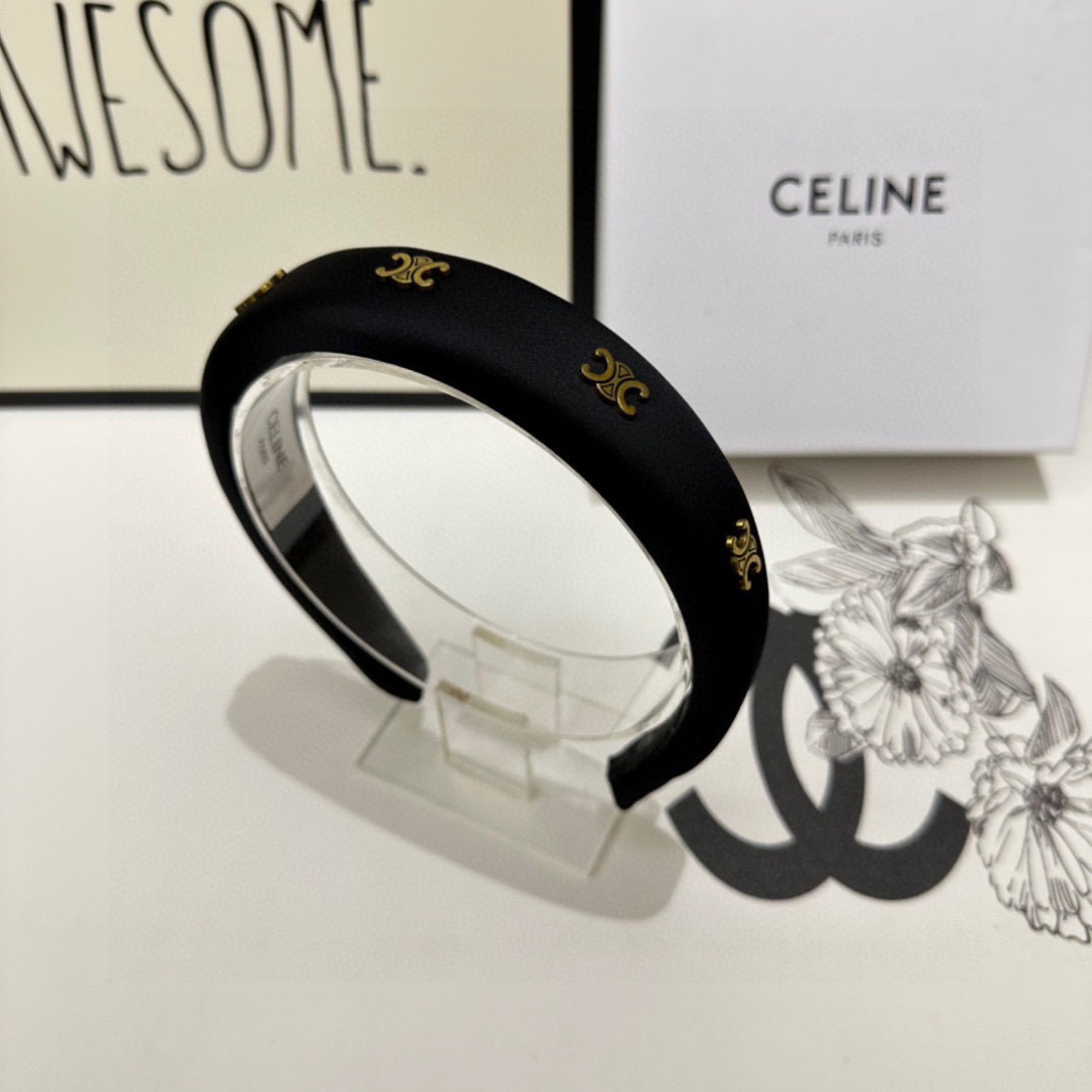 配专柜包装Celine（赛琳）最新发箍小仙女快入手特殊材质 不嘞头可盐可甜～