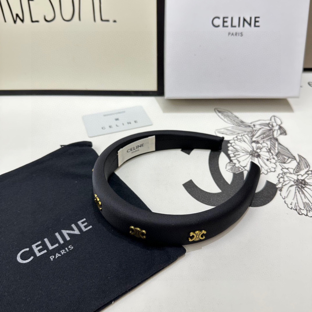 配专柜包装Celine（赛琳）最新发箍小仙女快入手特殊材质 不嘞头可盐可甜～